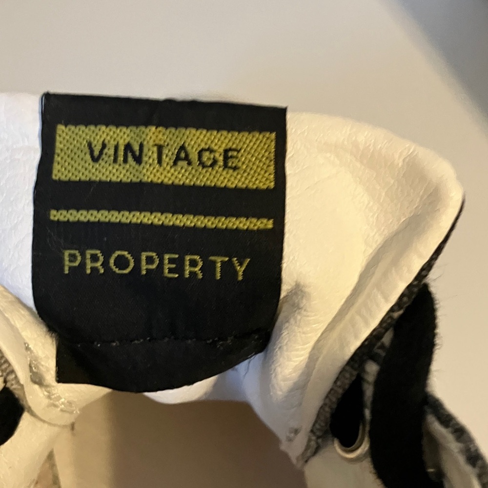 Vintage Havana Black and Gray Sneakers with Neon Pink Accent - Picture 3 of 6